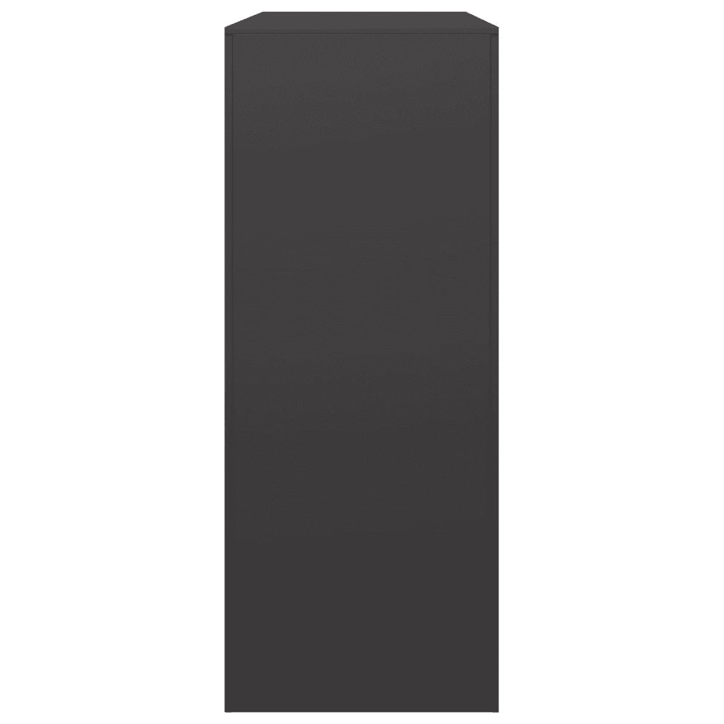 Rastrelliera per Legna da Ardere Nera 100x40x100 cm in Acciaio 850968