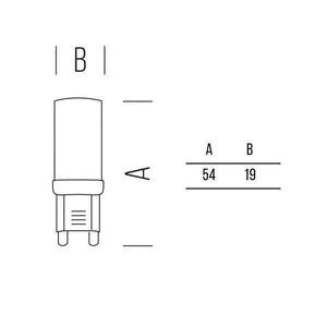 G9 LAMPADINA A LED DIMMERABILE 4W LUCE CALDA 3000K 400LM BOT LIGHTING