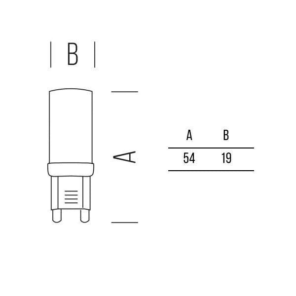 G9 LAMPADINA A LED DIMMERABILE 4W LUCE CALDA 3000K 400LM BOT LIGHTING