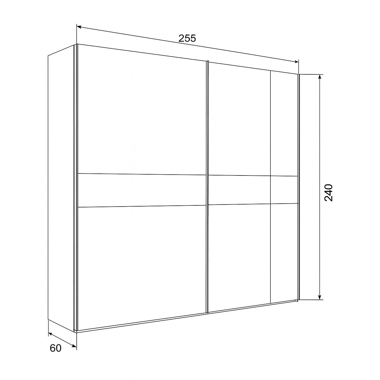 CAMERA DA LETTO LUNA EFFETTO LEGNO GRIGIO SCURO E CEMENTO COMPLETA DI LETTO, COMODINI, COMO' E ARMADIO SCORREVOLE 2 ANTE