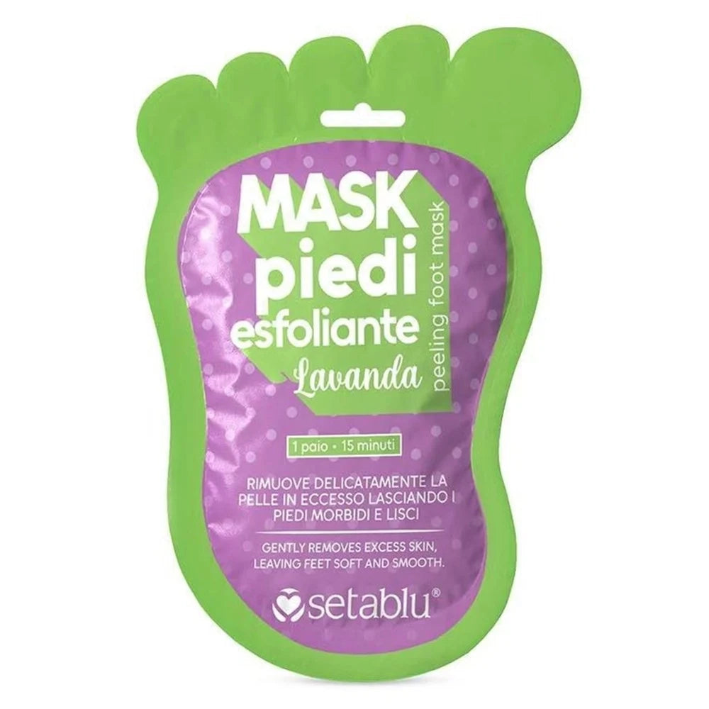 Trade Shop - Maschera Peeling Piedi Esfoliante Lavanda Per Rimuovere Pelle Secca Screpolata 408287 -