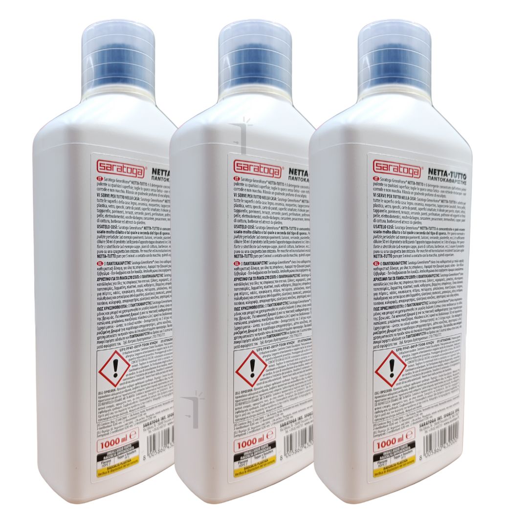 Saratoga Nettatutto detergente concentrato universale casa superfici 3 lt