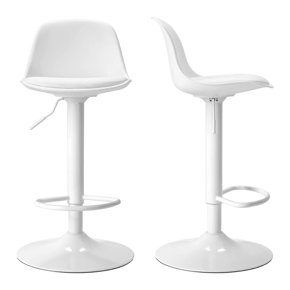 2x Sgabello regolabile Rand completamente bianco