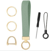 Set di appoggio chiavi 5 pezzi - Appoggio chiavi per auto - Anelli di chiusura - D-Ring - Design a forma di golf - Accessorio di stile
