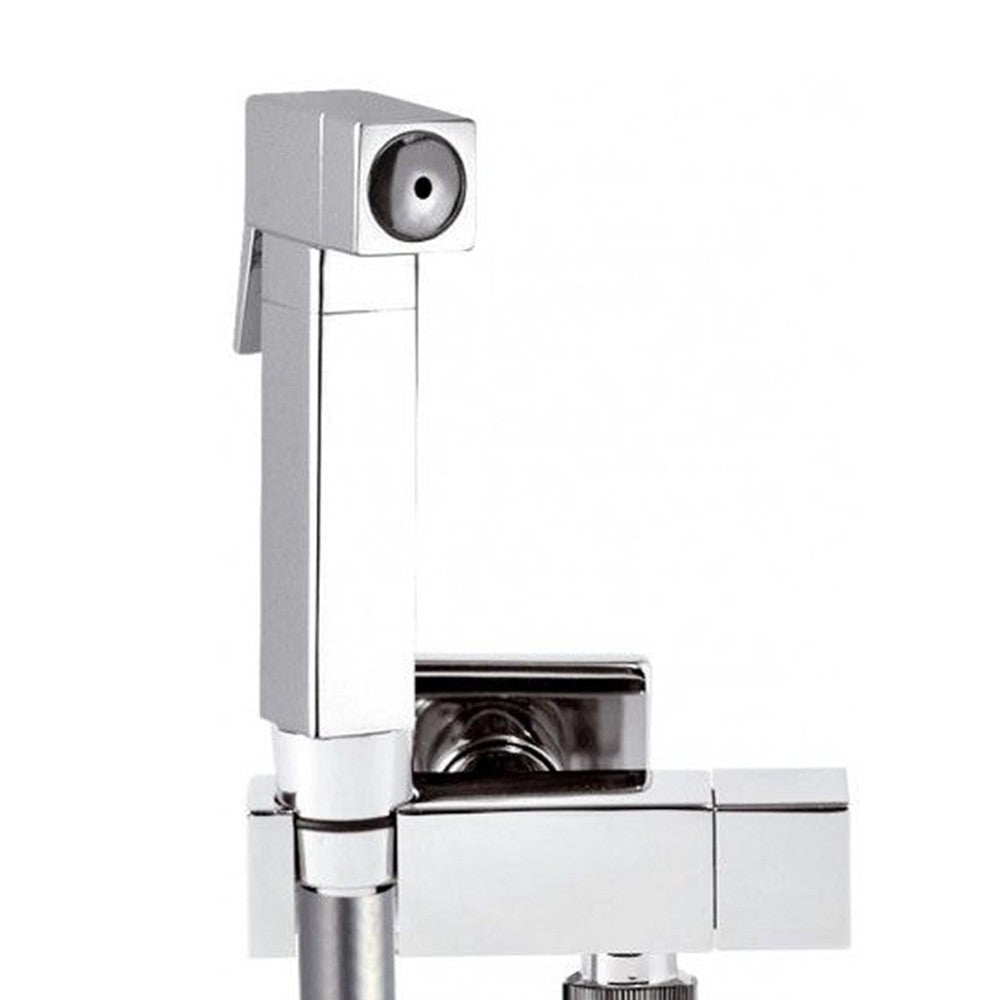 Set idroscopino composto da: idroscopino rb120 sq, flessibile 80 cm e rubinetto ad angolo sq.