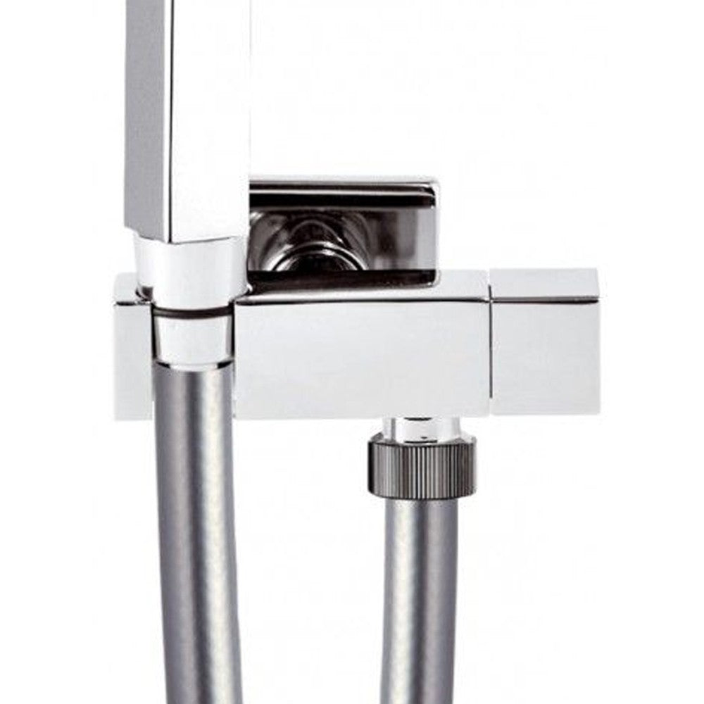 Set idroscopino composto da: idroscopino rb120 sq, flessibile 80 cm e rubinetto ad angolo sq.