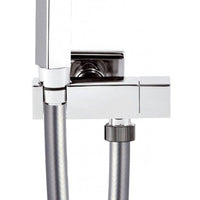 Set idroscopino composto da: idroscopino rb120 sq, flessibile 80 cm e rubinetto ad angolo sq.