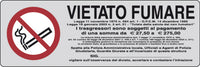etichetta adesiva 150x50 vietato fumare cod:ferx.26344