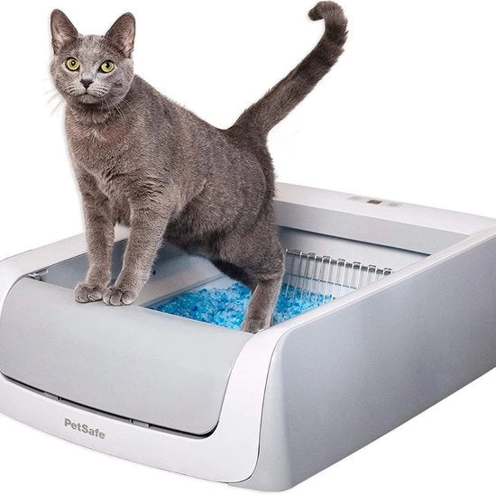 Ciotola per Gatti Auto-Sanitizzante - Sistema Automatico con Ciotola da Svuotare e Cristalli di Sostegno - Igiene e Assorbimento - Seconda Generazione