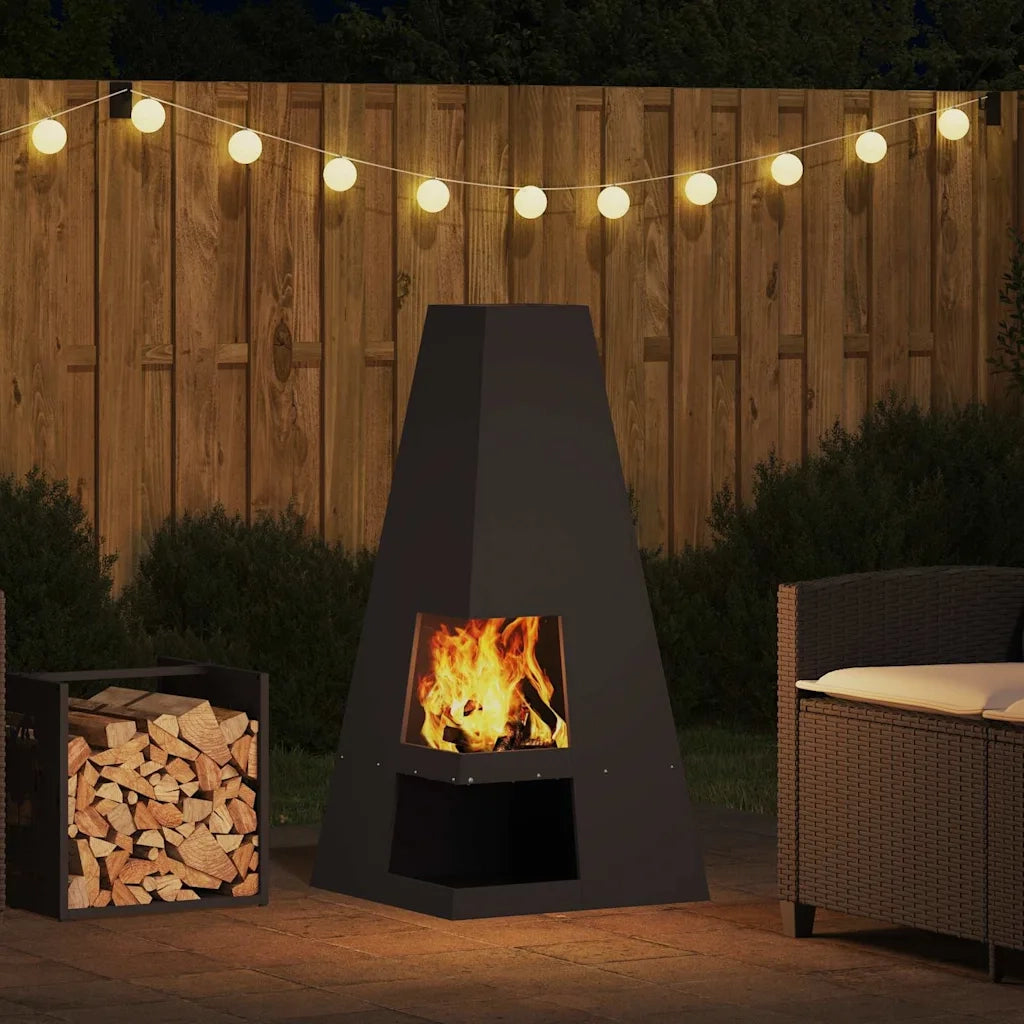 Focolare Nero 50 x 50 x 100 cm Acciaio CFW8108601