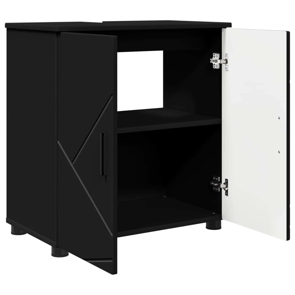 Mobile da Bagno Nero 61 x 35 x 64 cm 883285