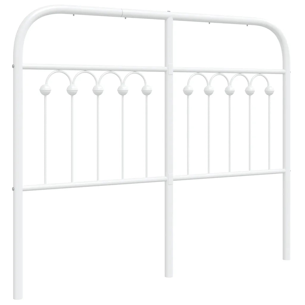 Testiera in Metallo Bianco 120 cm