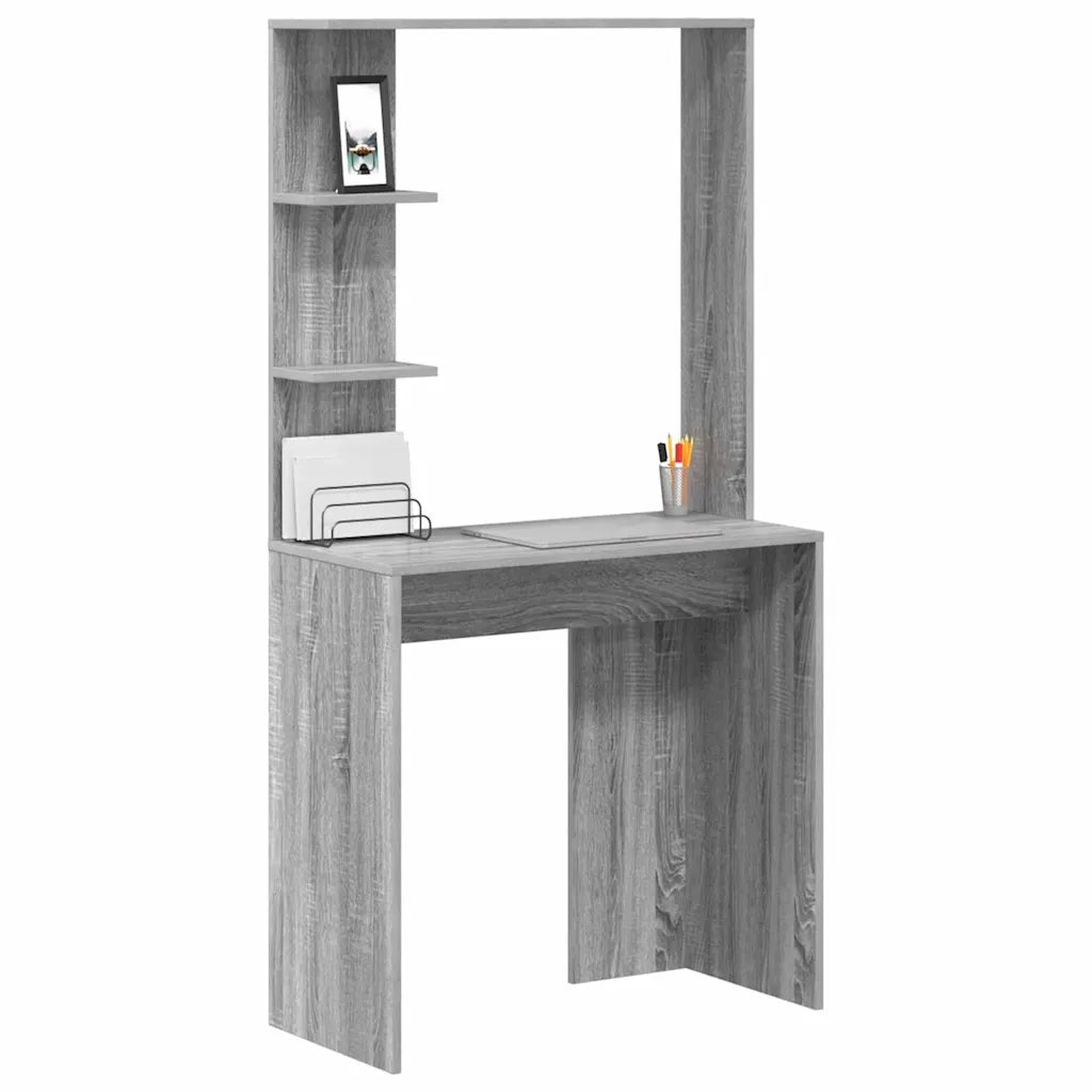 Scrivania Grigio Sonoma 78,5 x 37 x 154,5 cm Legno multistrato 869343