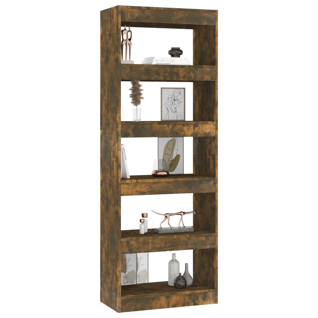 Libreria/Divisorio Rovere Fumo 60x30x166 cm in Truciolato cod mxl 7222