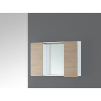 SPECCHIERA 90X16XH60CM CON 2 ANTE ROVERE DOLOMITE.