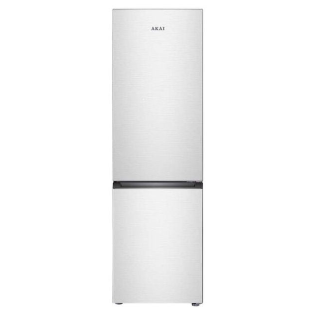 Frigorifero Combinato Akai AKFR 305 S Silver – 260L, Classe Energetica E, Porte Reversibili, Silenzioso