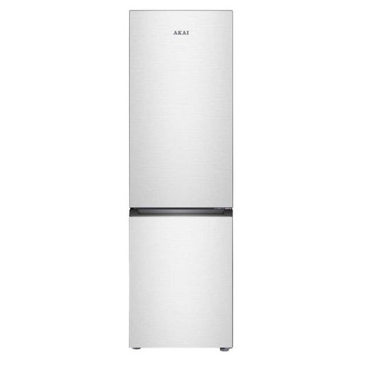 Frigorifero Combinato Akai AKFR 305 S Silver – 260L, Classe Energetica E, Porte Reversibili, Silenzioso