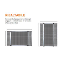 ZANZARIERA ESTENSIBILE 70X100CM AVORIO RAL 1013.