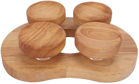Sostegno Ergonomico per Sauna - Supporto Cervicale in Legno - Disco Rotante - Sostegno Schiena - Progettazione Comfortevole - Base Stabile - Cuscino Cervicale