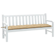 Cuscino Panca da Giardino Beige MÃ©lange 180x50x7 cm in Tessuto
