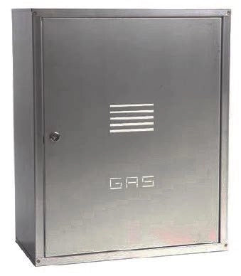CASSETTA PER CONTATORE GAS GENIA IN LAMIERA ZINCATA  -Varie Misure-  H 50 x L 40 x P 24