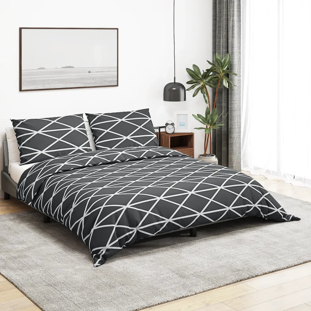 Set Copripiumino Grigio 135x200 cm in Cotone CFW4458250