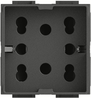 Presa schuko bipasso per Bticino Living Light Antracite 4box 4B.L.H21