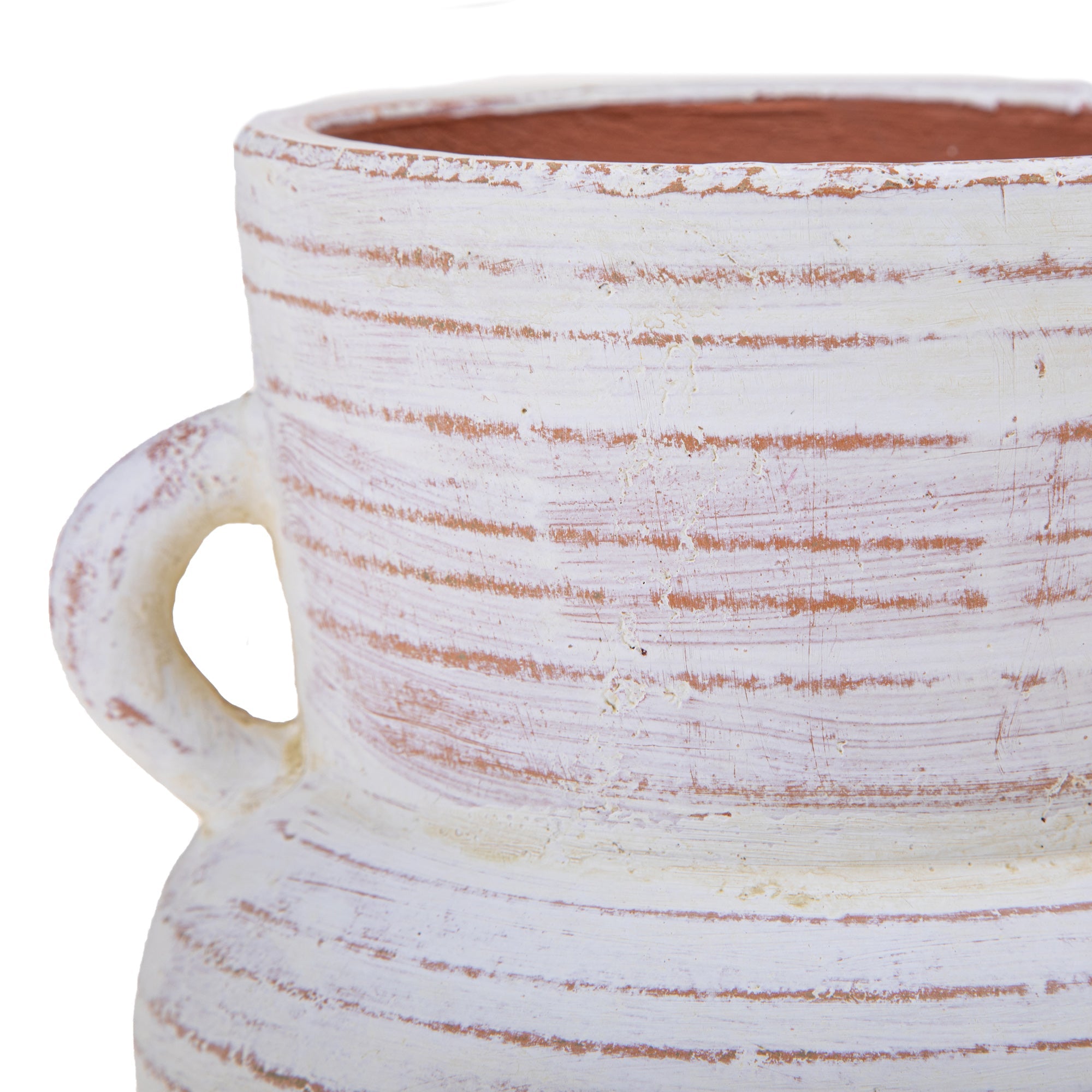 Set 2 Vasi con Manici Ø 18,5 H 15 cm