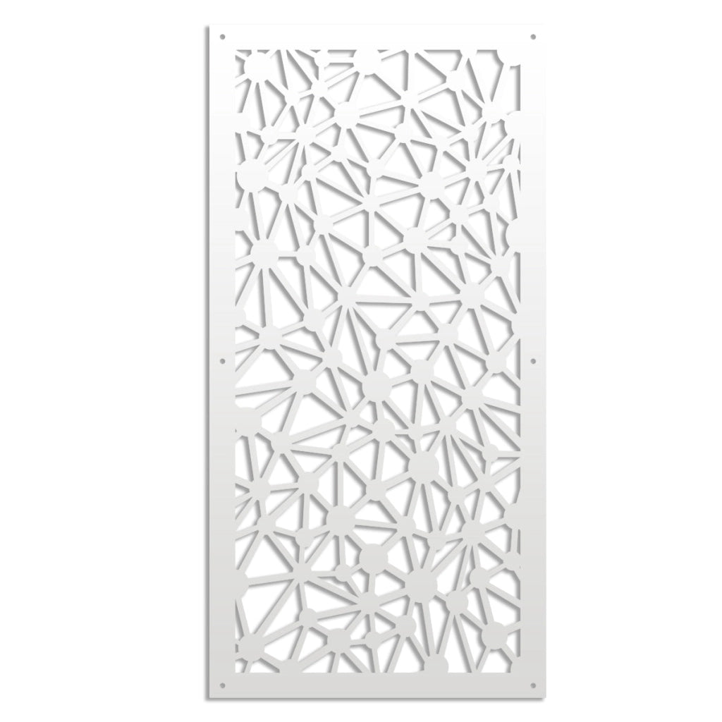 ATOM - Pannello in PVC traforato - Parasole Misura: 98x198 cm, Colore: bianco