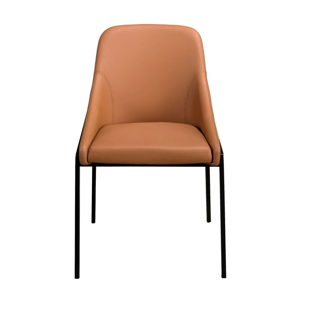 Sedia in similpelle arancione