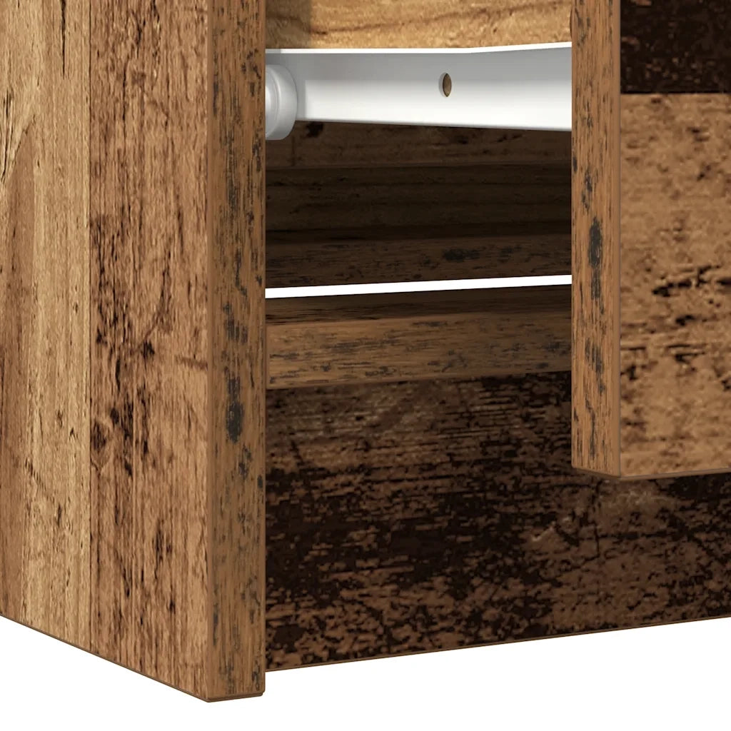 Mobile Porta TV Legno Antico 100x35x54 cm in Legno Multistrato