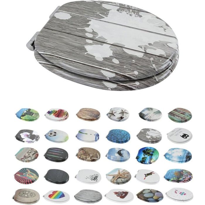 Sedile wc con abbassamento automatico e cerniere zincate sedil