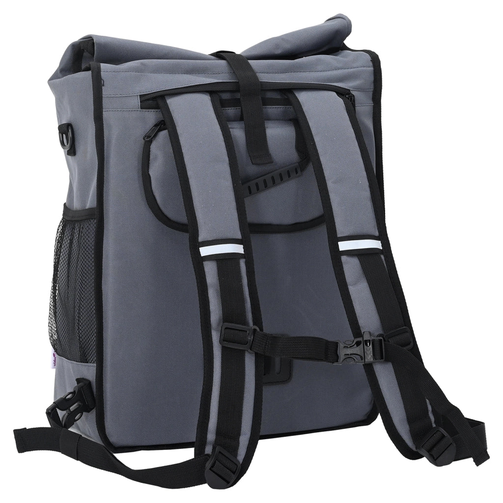 Borsa per Bici per Portapacchi 25 L Grigia 33x16x48 cm