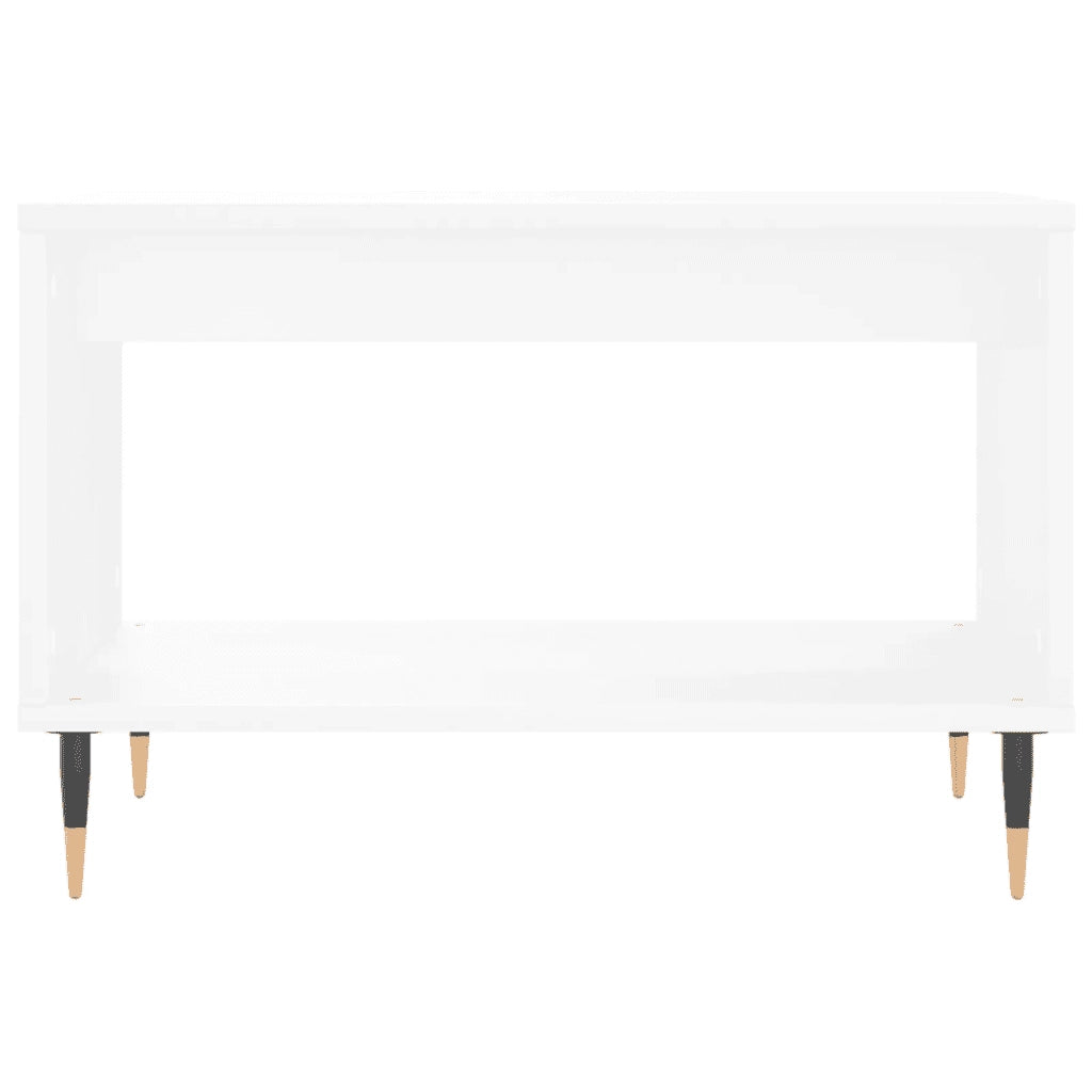 Tavolino da Salotto Bianco 60x50x40 cm in Legno Multistrato 829244