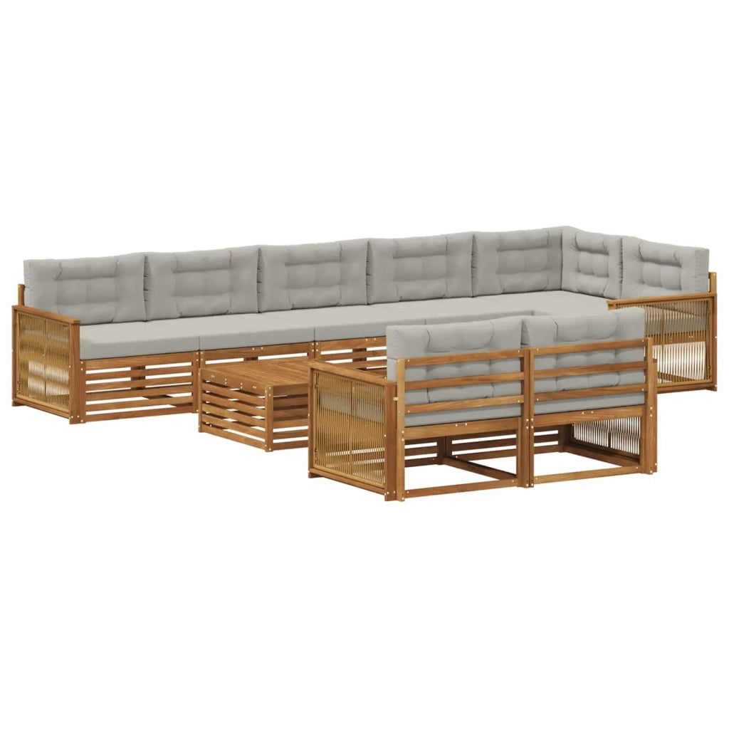 Set di divani da esterno 9 pz 3383539