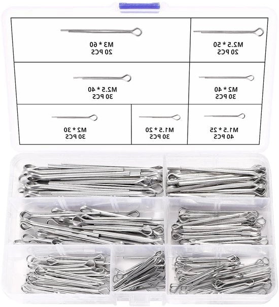 200 Pezzi 7 Misure Punti di Contatto in Acciaio Inox per Auto Set per Autogarage e Officina