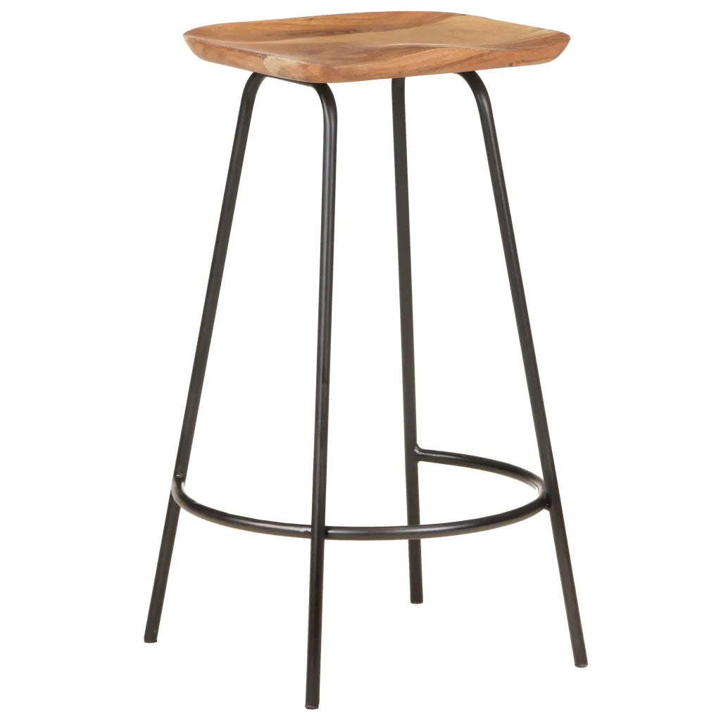 Sgabelli da Bar 4 pz in Legno Massello di Acacia 320652