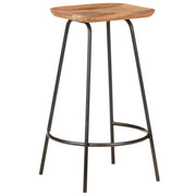 Sgabelli da Bar 4 pz in Legno Massello di Acacia 320652
