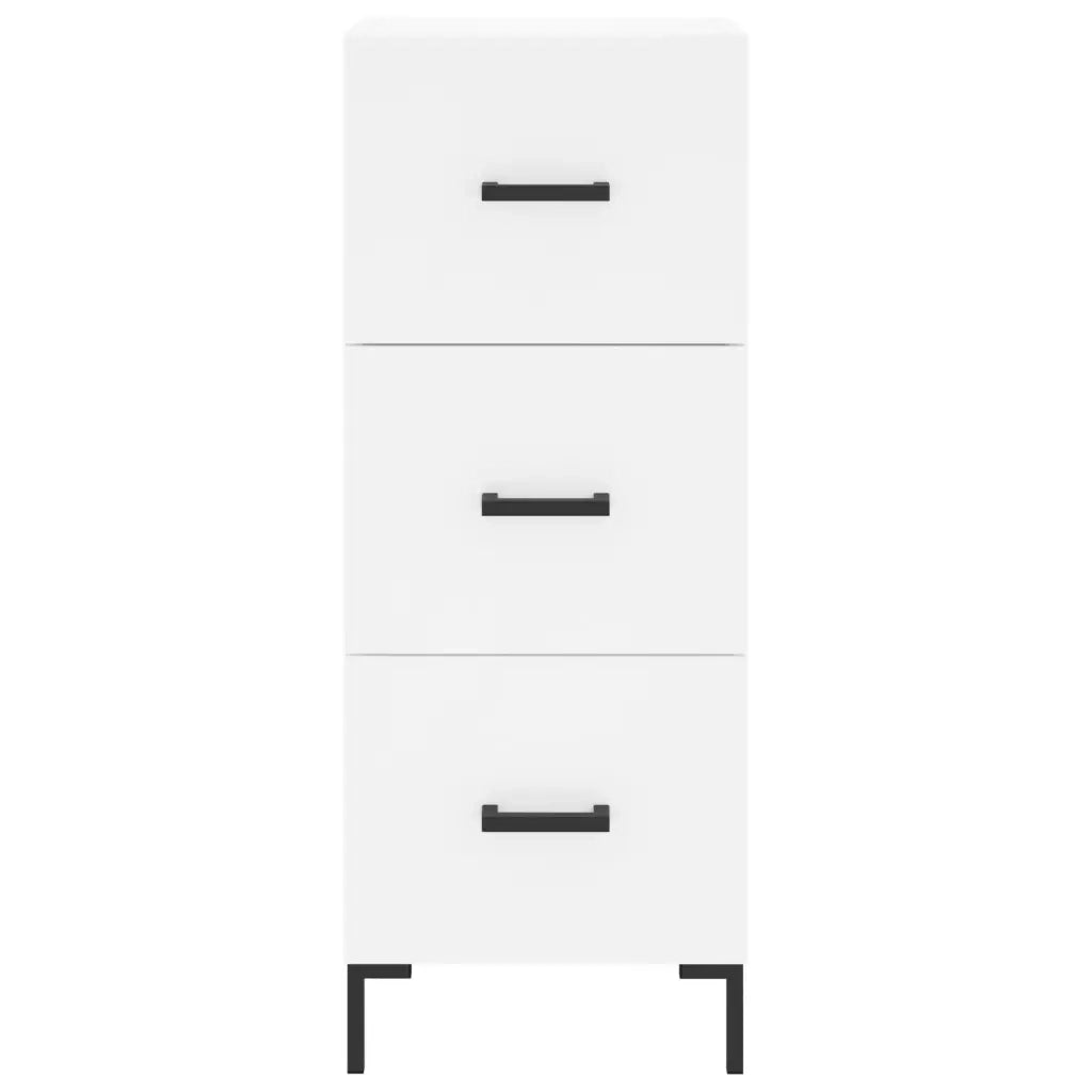 Credenza Bianca 34,5x34x180 cm in Legno Multistrato 3200193