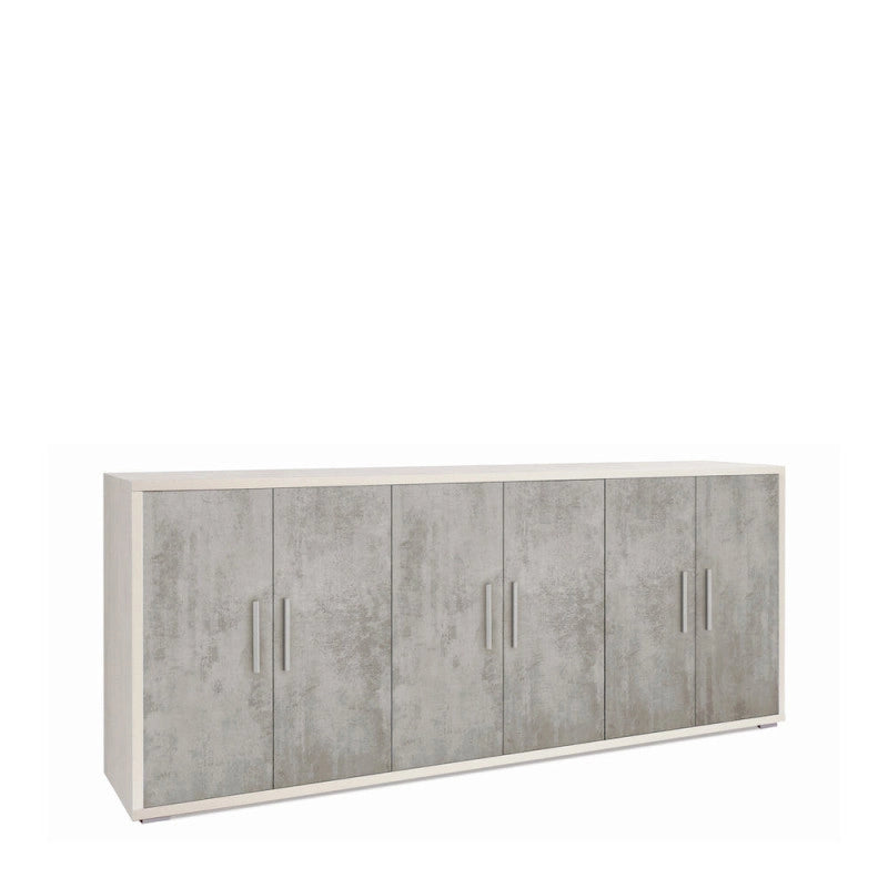Mobile 6 Ante Kit Ossido Bianco cm 203x41x84h - Sarmog