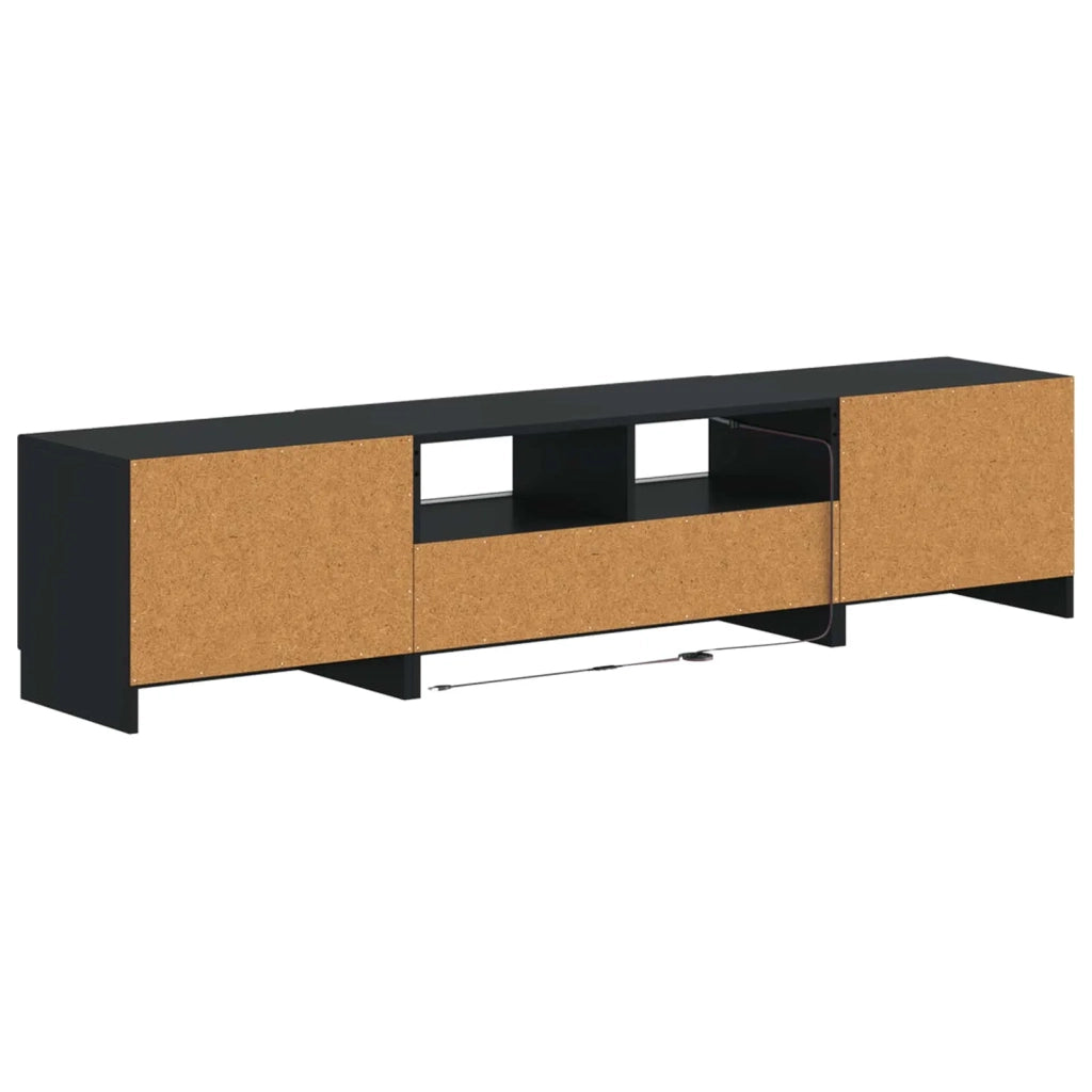 Mobile TV LED a 5 pezzi Nero Legno ingegnerizzato 3417000