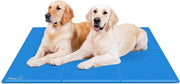Matte per Animali - Cuscino di Raffreddamento Cane Gatto - Regolazione di Calore - Padrino di Gel Auto-Raffreddante - XXL Rettilineo - Blu