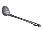 Mestolame Nero Professionale Schiumarola 12 cm Manico Lungo 45 cm