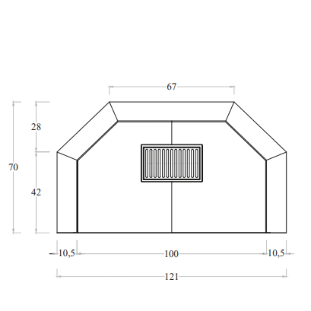 Camino legna prefabbricato refrattario focolare aperto m120ref riscaldamento