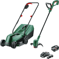 Bosch Kit Taglio Prato 18V EasyMower 32 cm + EasyGrassCut 26 cm con Batteria 4.0Ah