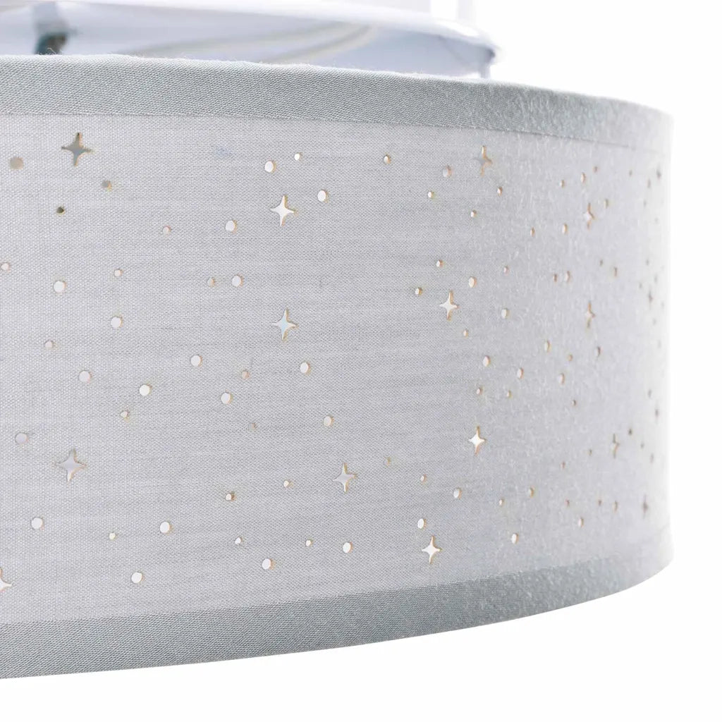 Lampada da soffitto Grigio 30 x 30 x 13,5 cm Tessuto CFW3910865
