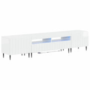 Mobile TV LED a 5 pezzi Bianco Lucido Legno ingegnerizzato 3416519