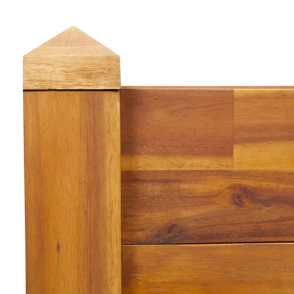 Letto Rialzato da Giardino 60x60x44 cm in Legno Massello Acacia