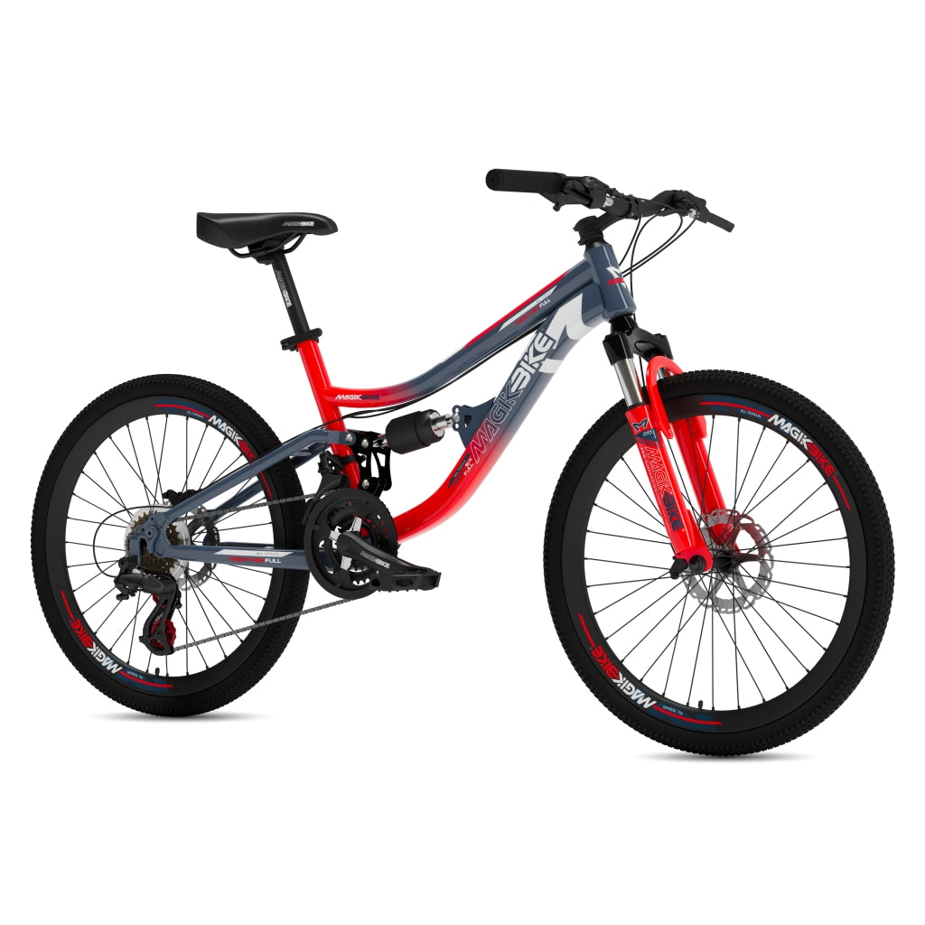 Bicicletta Ragazzo Magikbike MTB Twenty Four Full Bicolor 24" - 21V -Grigio/Arancio