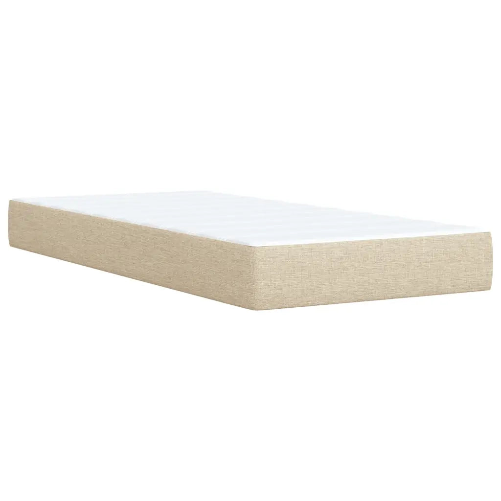 Giroletto a Molle con Materasso Crema 90x200 cm inTessuto 3291937